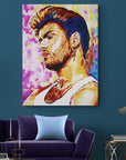 George Michael, Icons Collection - Print On Fine Art Canvas