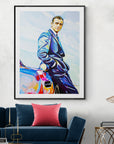 Sean Connery with Aston Martin, James Bond Collection - Print On Fine Art Paper