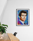 Pierce Brosnan, James Bond Collection - Print On Fine Art Paper