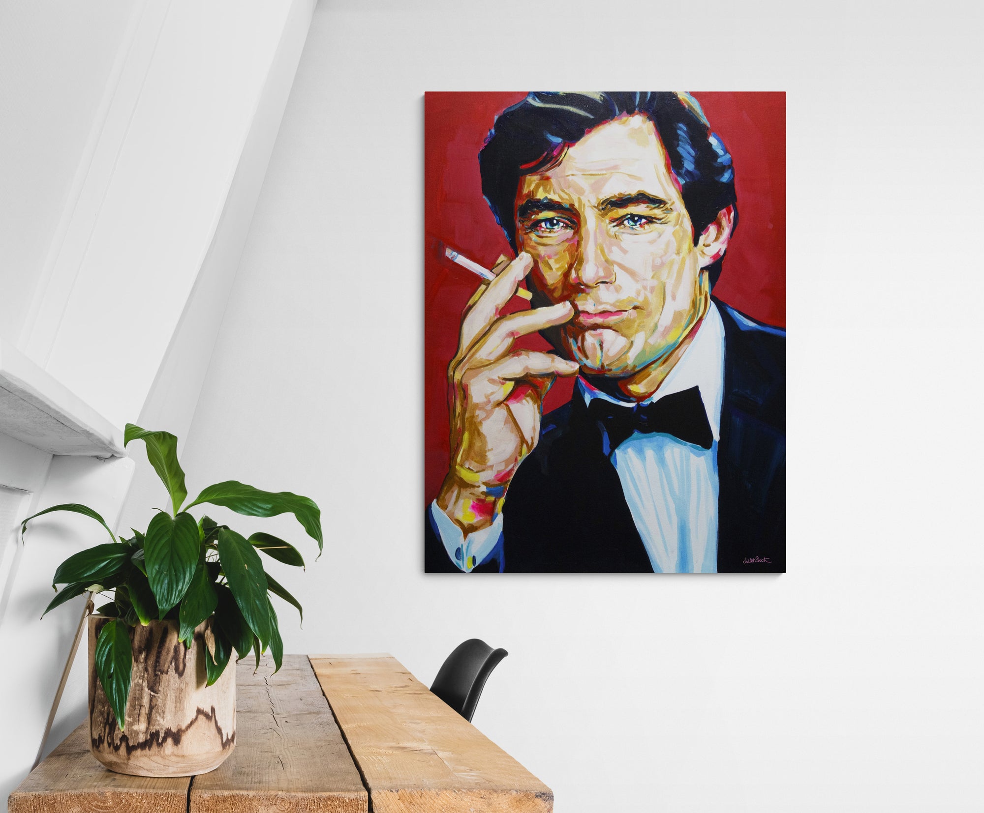 Timothy Dalton, James Bond Collection - Print On Fine Art Canvas