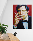 Timothy Dalton, James Bond Collection - Print On Fine Art Canvas