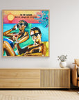 Club Tropicana, Wham! The Boys - Print on Fine Art Canvas (Square)