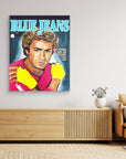 George Michael, Blue Jeans - Print on Fine Art Canvas