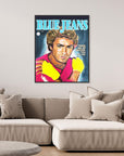 George Michael, Blue Jeans - Print on Fine Art Canvas