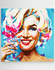 Marilyn Monroe "Keep Smiling.." - Print on Fine Art Canvas