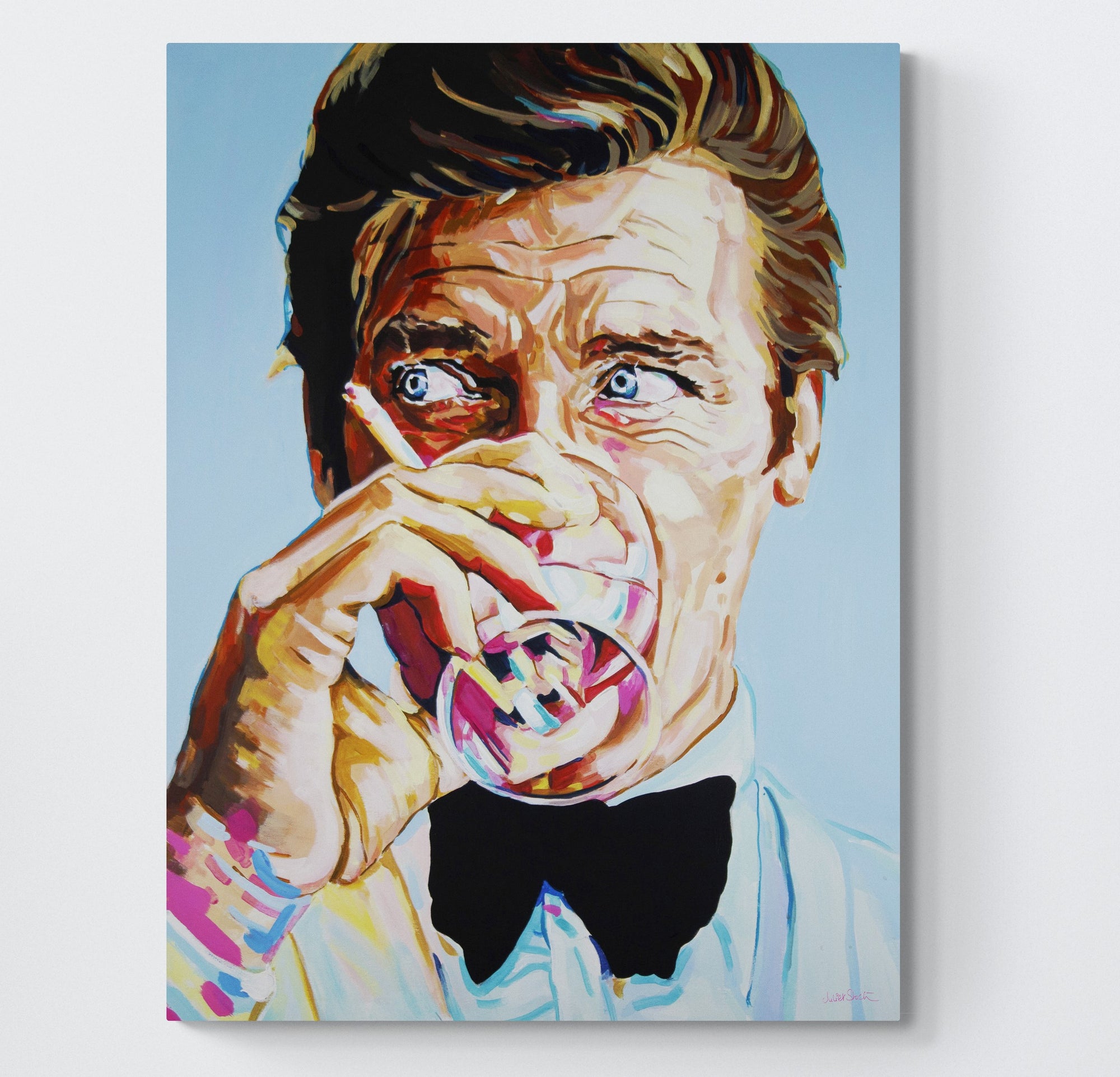 Roger Moore, James Bond Collection - Print On Fine Art Canvas