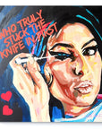 Amy Winehouse (Mirror Image) - Icons Collection - Print On Fine Art Canvas