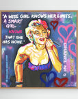 Marilyn Monroe "A Smart Girl" - Print On Fine Art Canvas