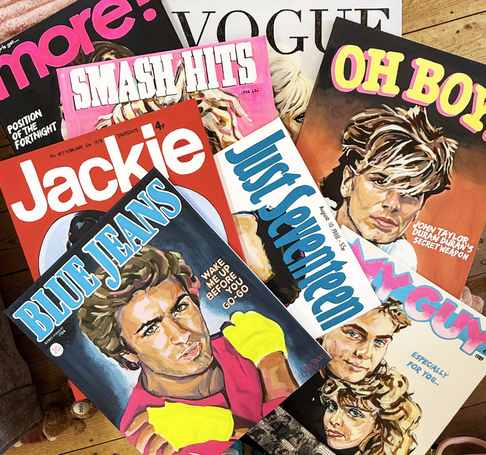 Cover Stars & Crushes 💋  The Magazine Years - PRINTS ON FINE ART CANVAS