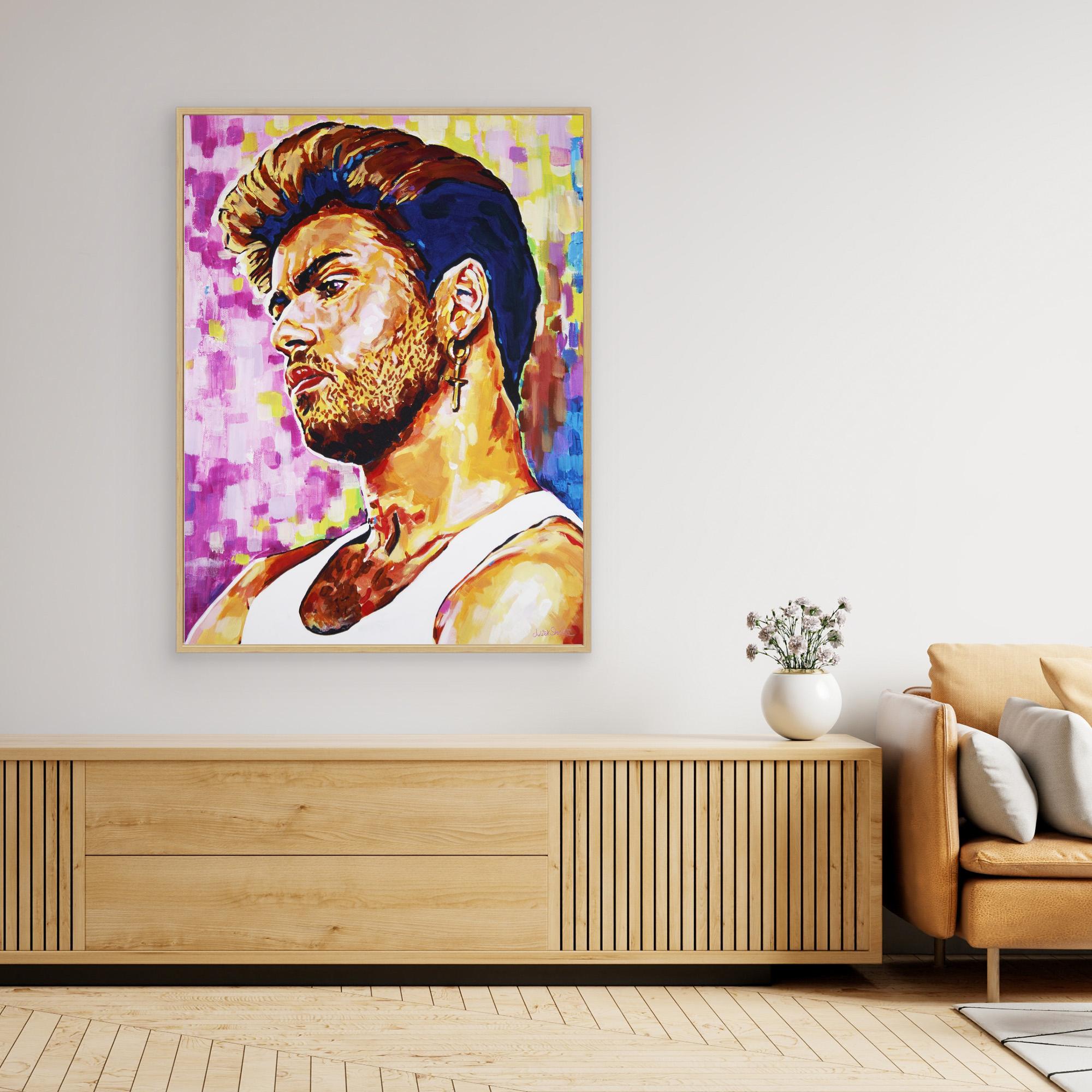 George Michael - Print On Fine Art Canvas