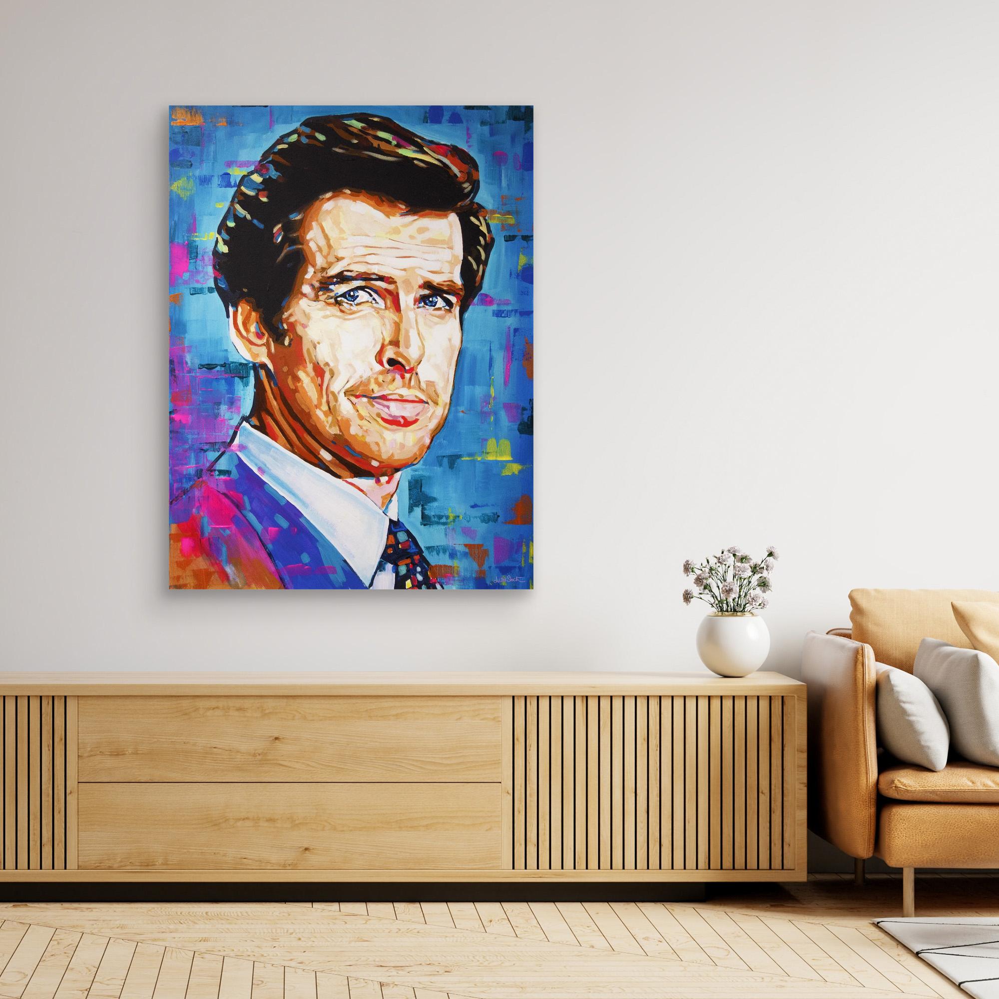 Pierce Brosnan - Print on Fine Art Canvas