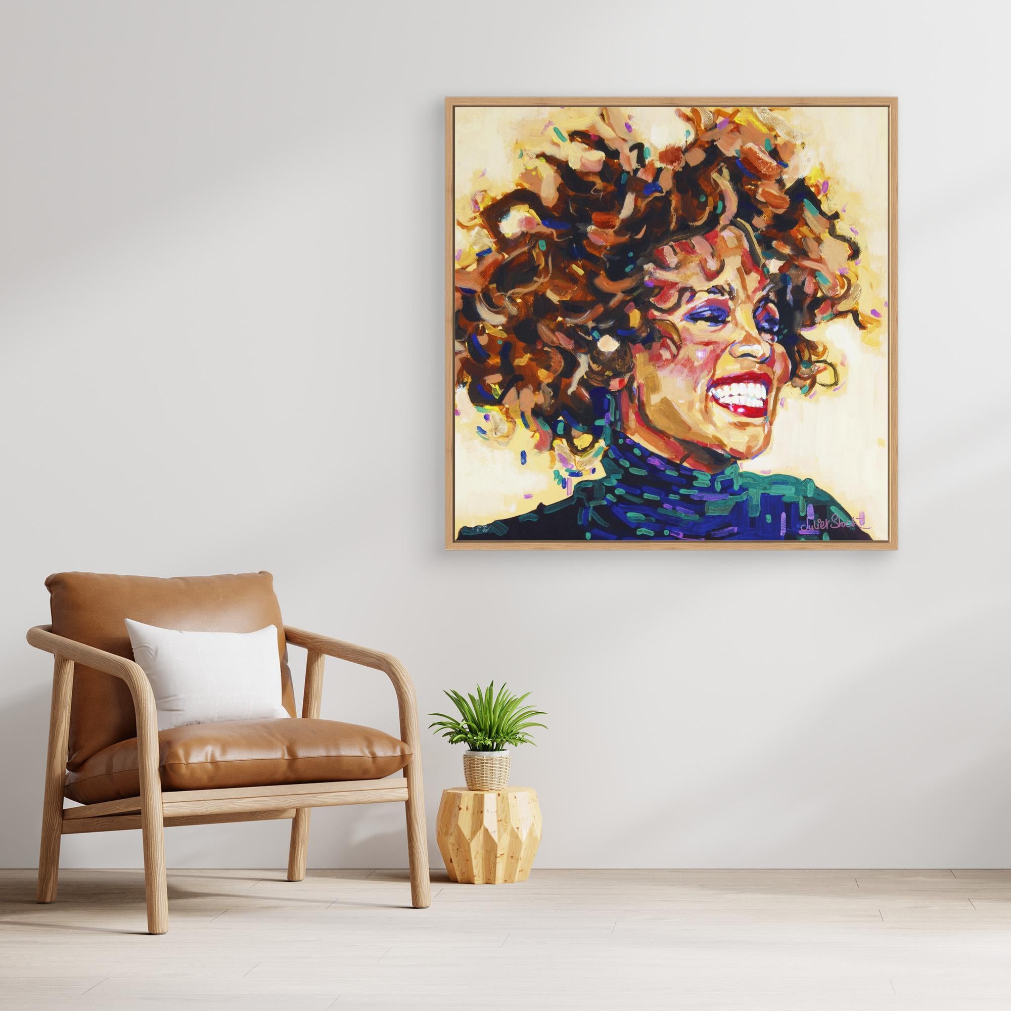 Whitney Houston - Print On Fine Art Canvas