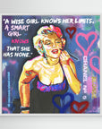 Marilyn Monroe "A Smart Girl" - Print On Fine Art Canvas