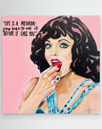 Dame Joan Collins - Print On Fine Art Canvas