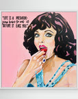 Dame Joan Collins - Print On Fine Art Canvas