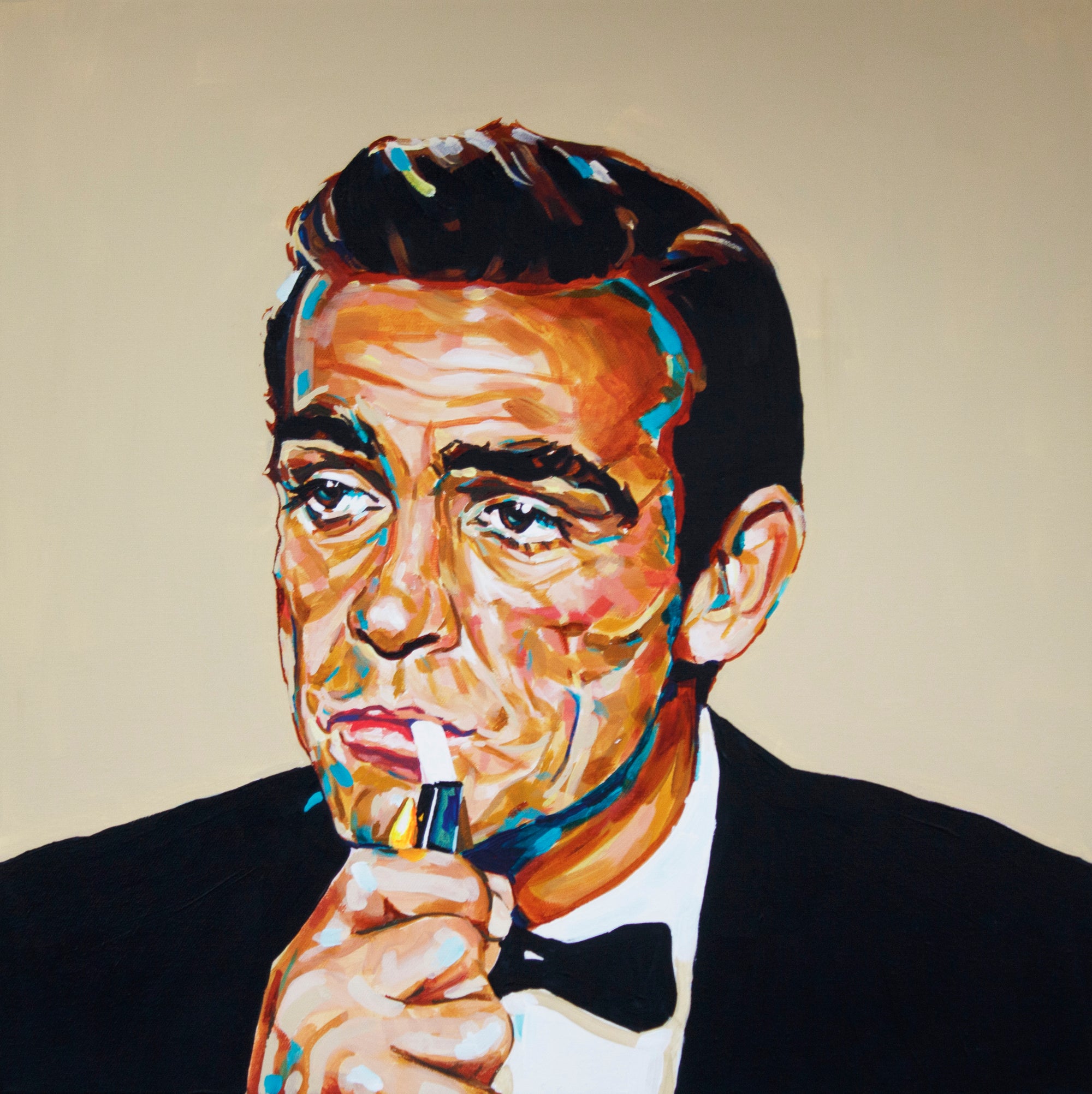 Sean Connery, James Bond Collection - Print On Fine Art Canvas