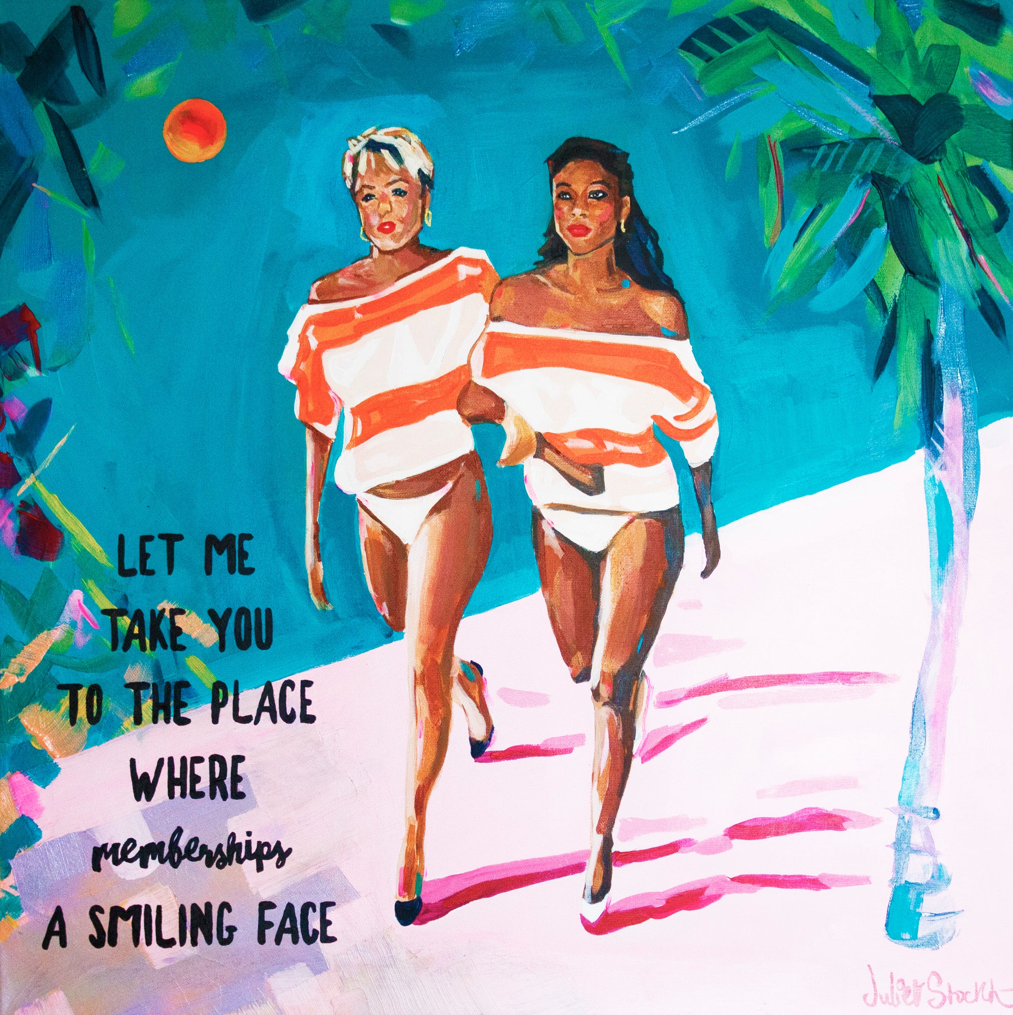 Club Tropicana - Wham! - Original Painting