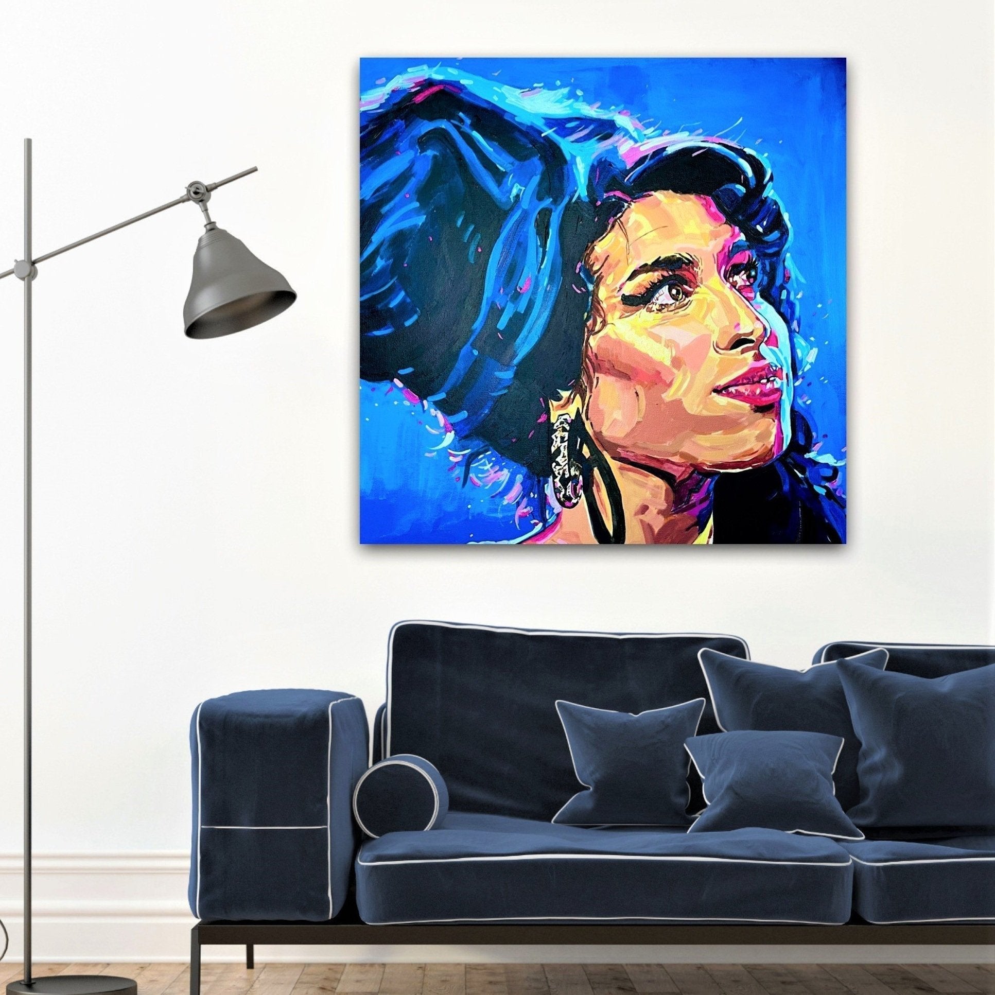 In This Blue Shade - Print On Fine Art Canvas