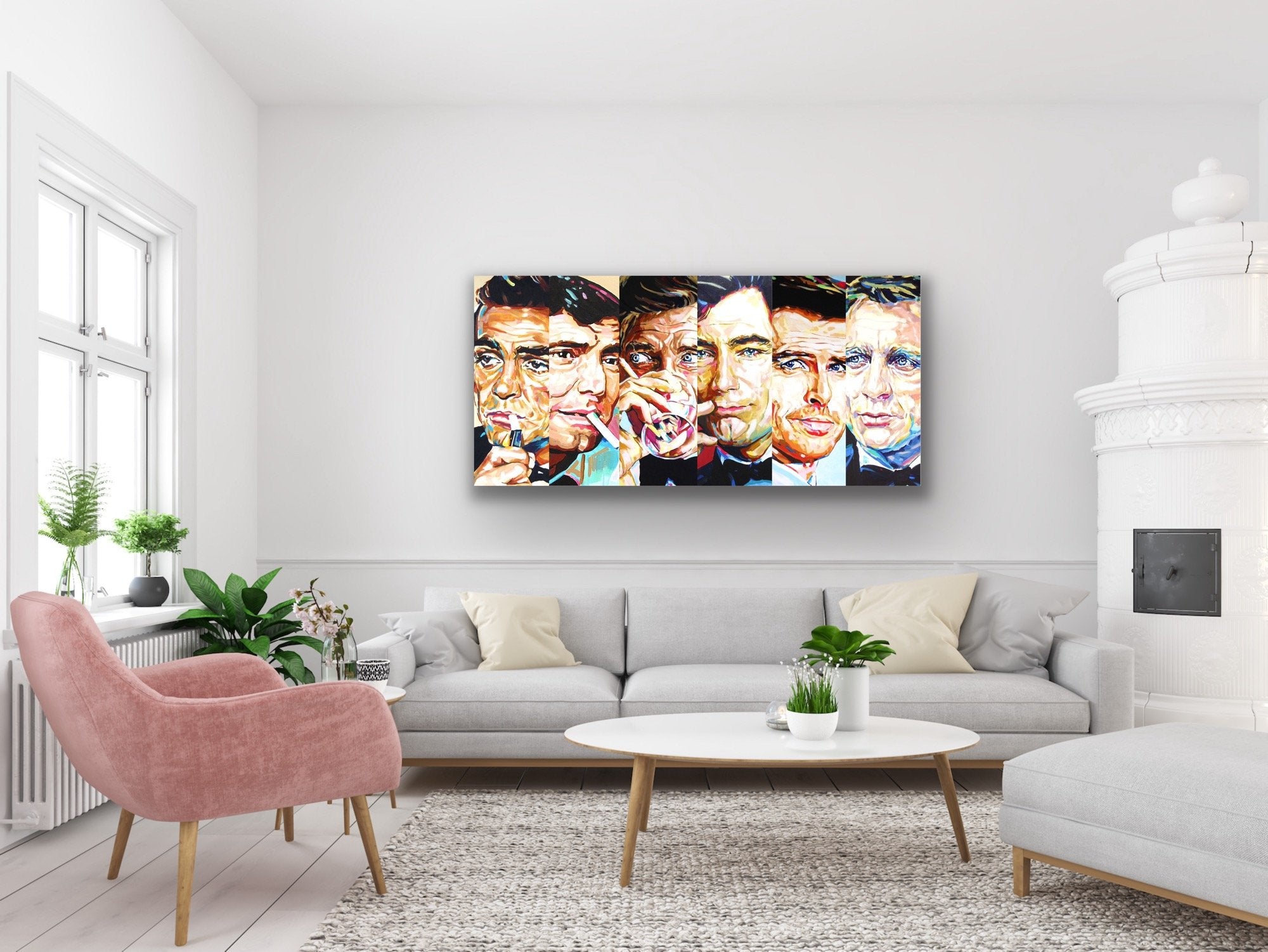James Bond Collection - Print On Fine Art Canvas