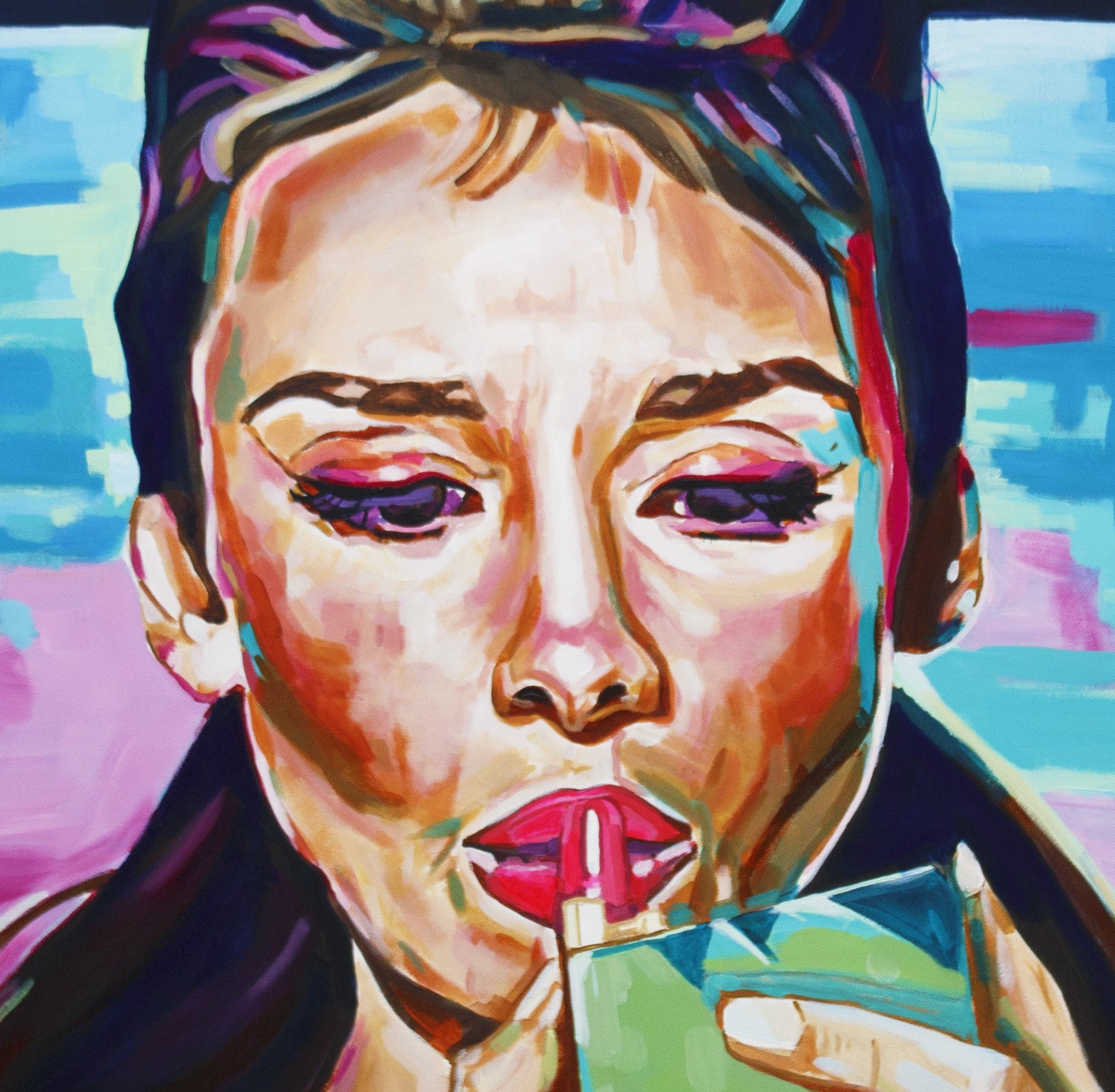 Audrey Hepburn, Icons Collection - Print On Fine Art Canvas