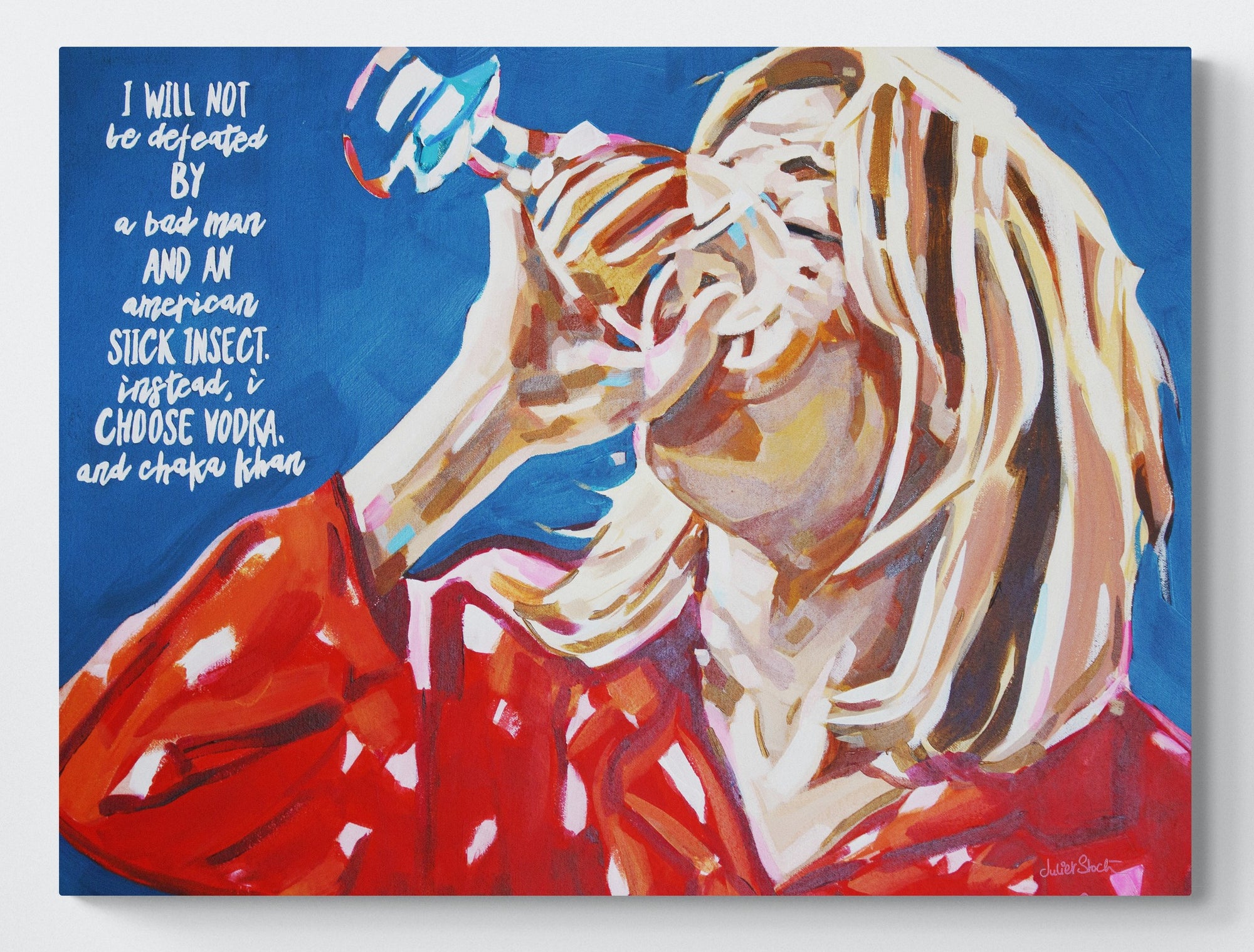 Bridget Jones - Print On Fine Art Canvas