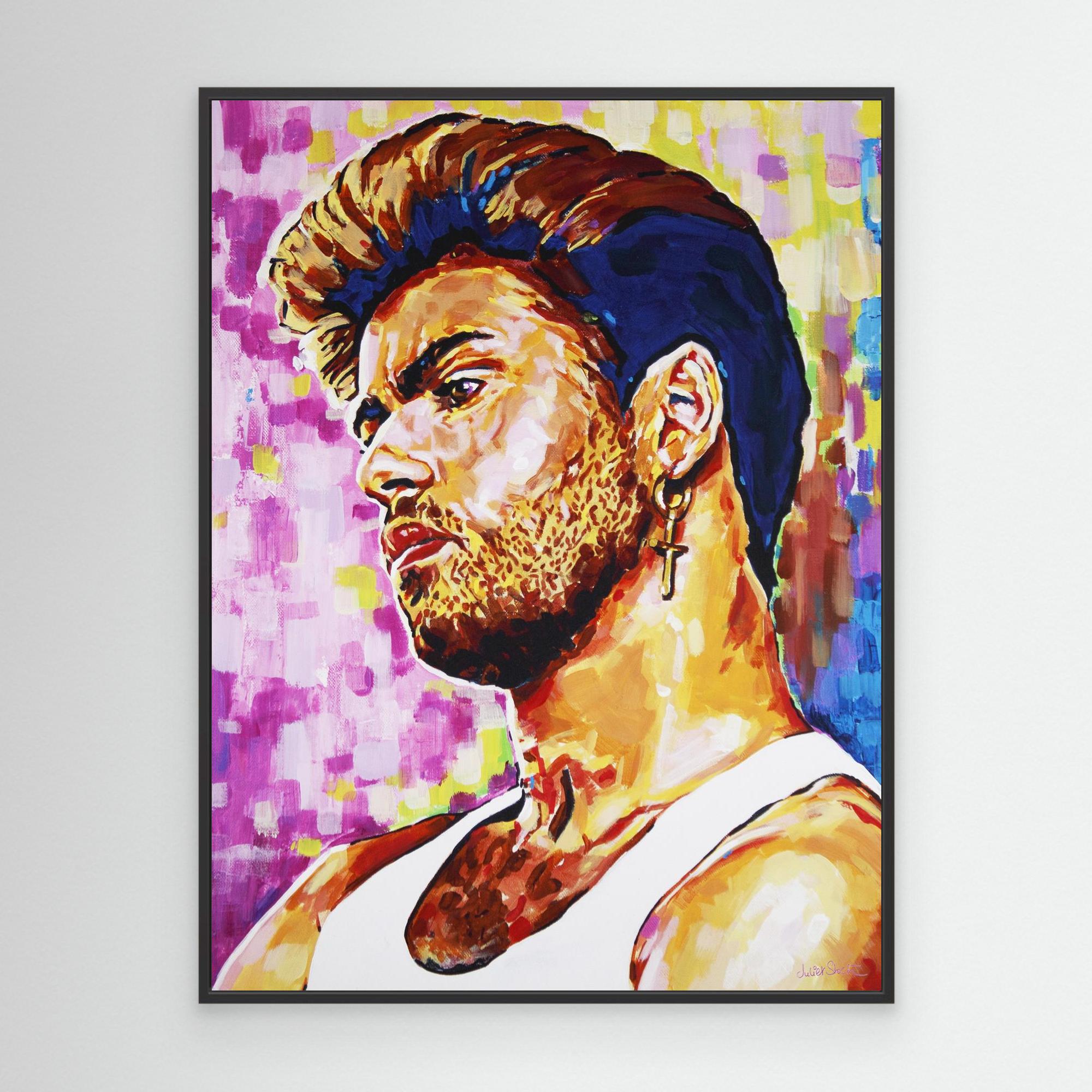 George Michael - Print On Fine Art Canvas