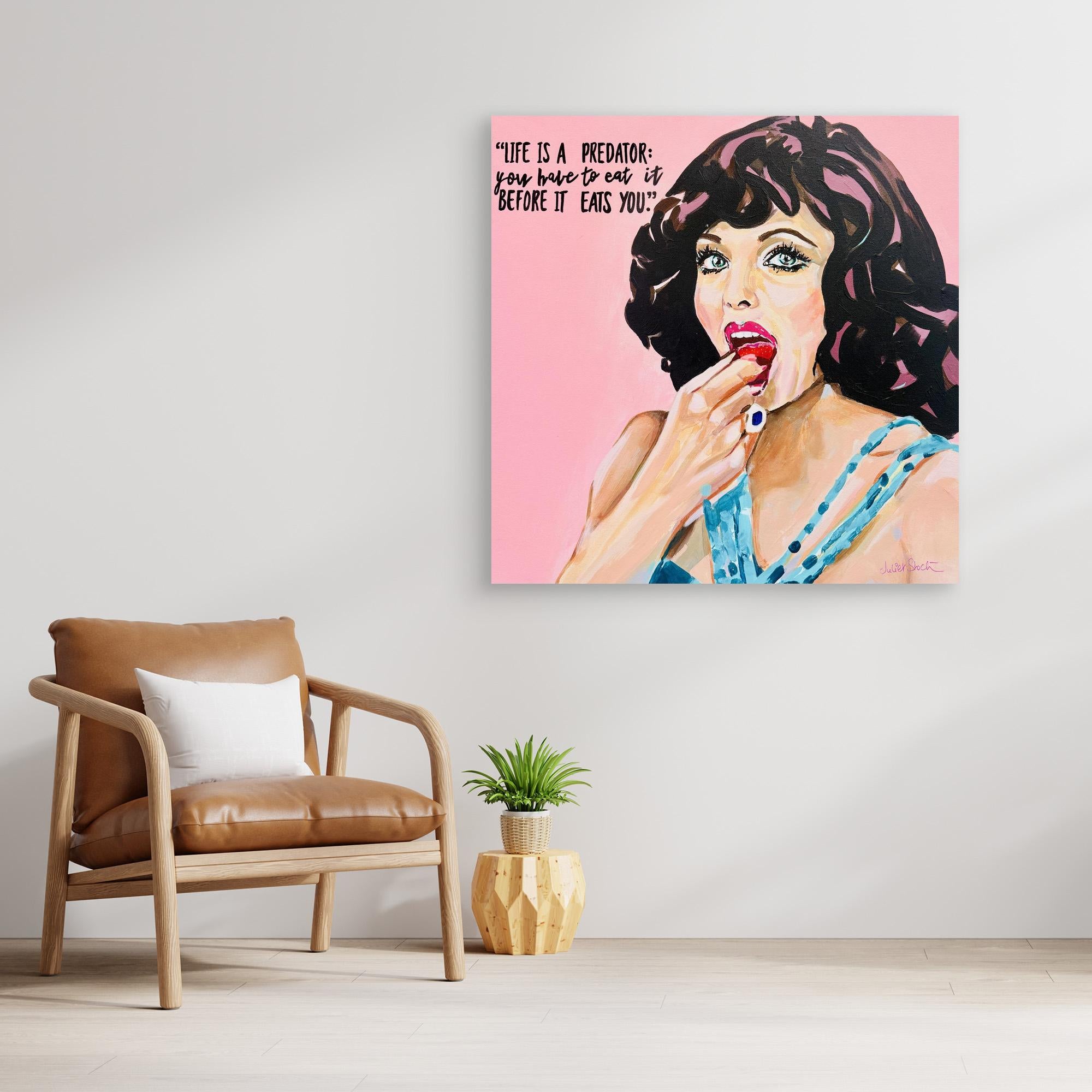 Dame Joan Collins - Print On Fine Art Canvas