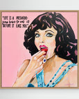 Dame Joan Collins - Print On Fine Art Canvas
