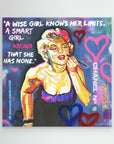 Marilyn Monroe "A Smart Girl" - Print On Fine Art Canvas