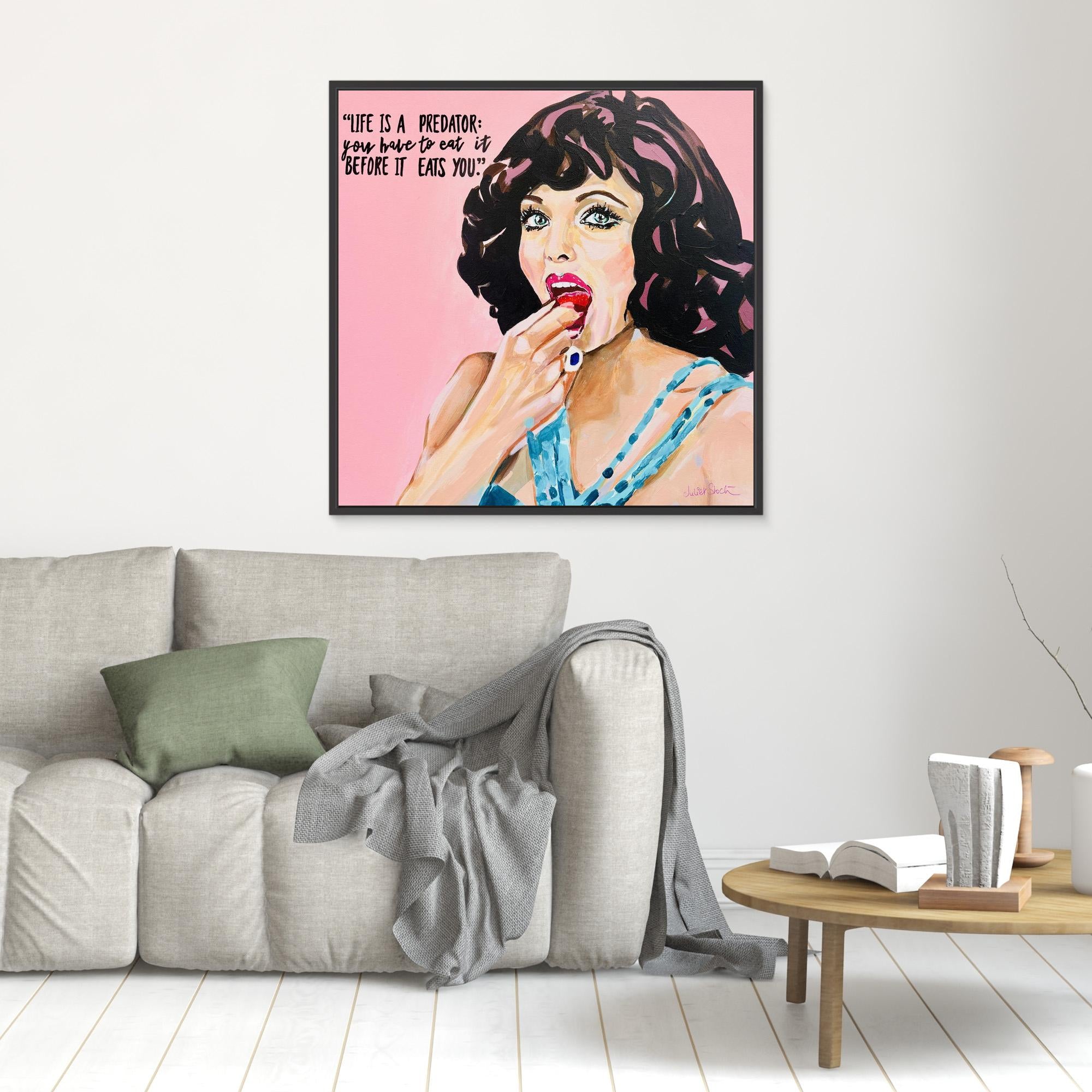 Dame Joan Collins - Print On Fine Art Canvas