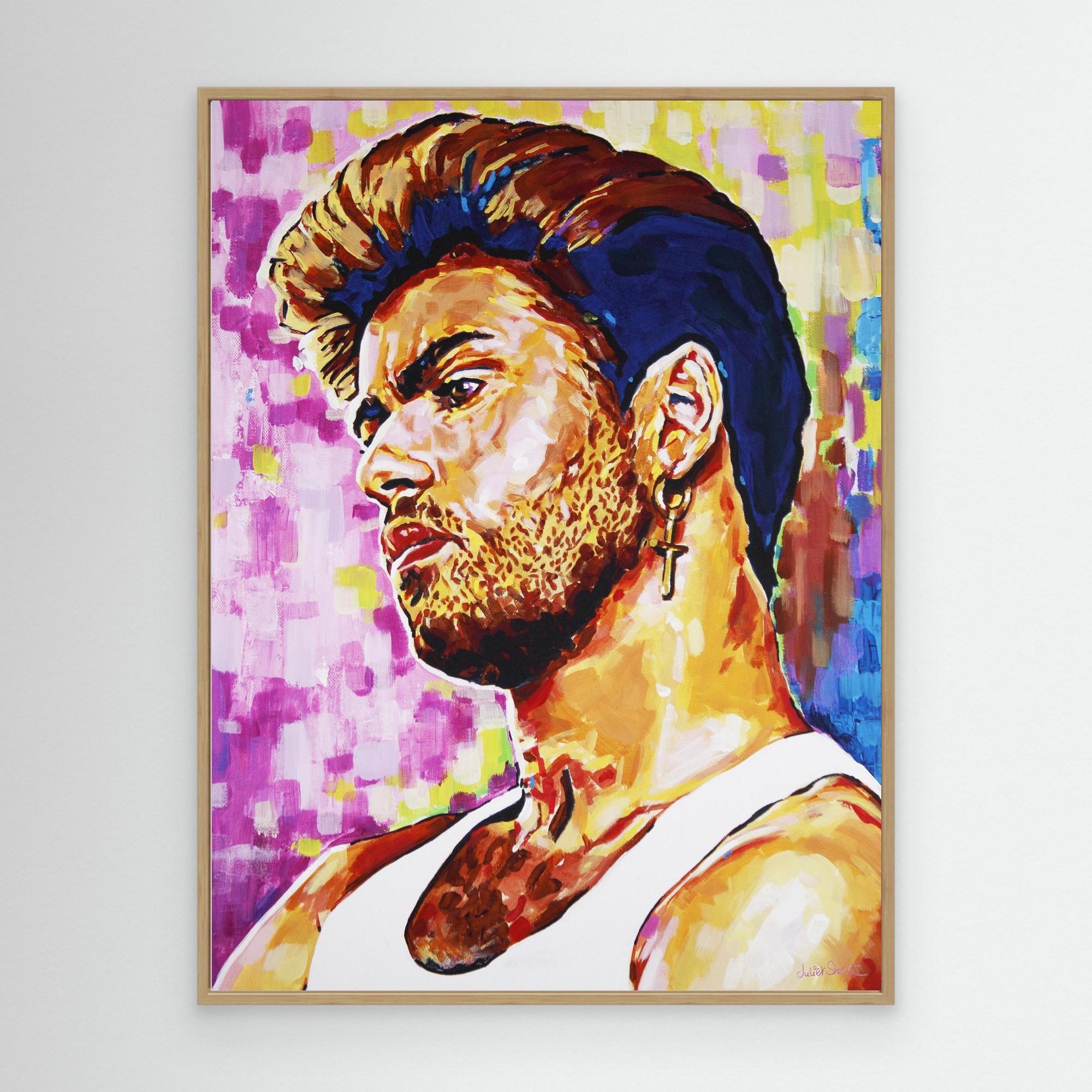 George Michael - Print On Fine Art Canvas
