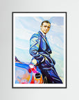 Sean Connery and Aston Martin - Print on Fine Art Paper