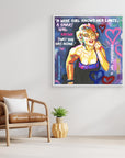 Marilyn Monroe "A Smart Girl" - Print On Fine Art Canvas