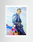 Sean Connery and Aston Martin - Print on Fine Art Paper