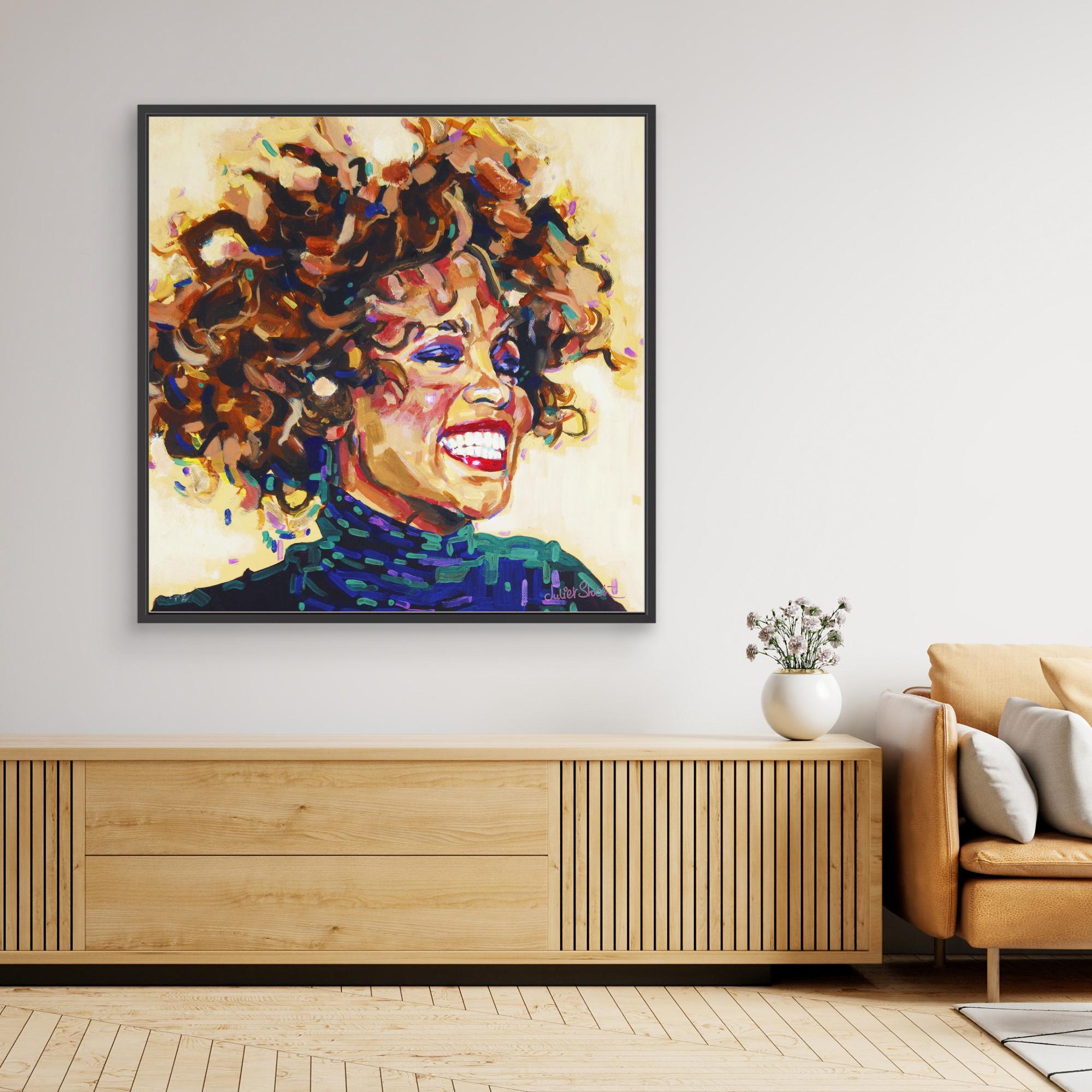 Whitney Houston - Print On Fine Art Canvas
