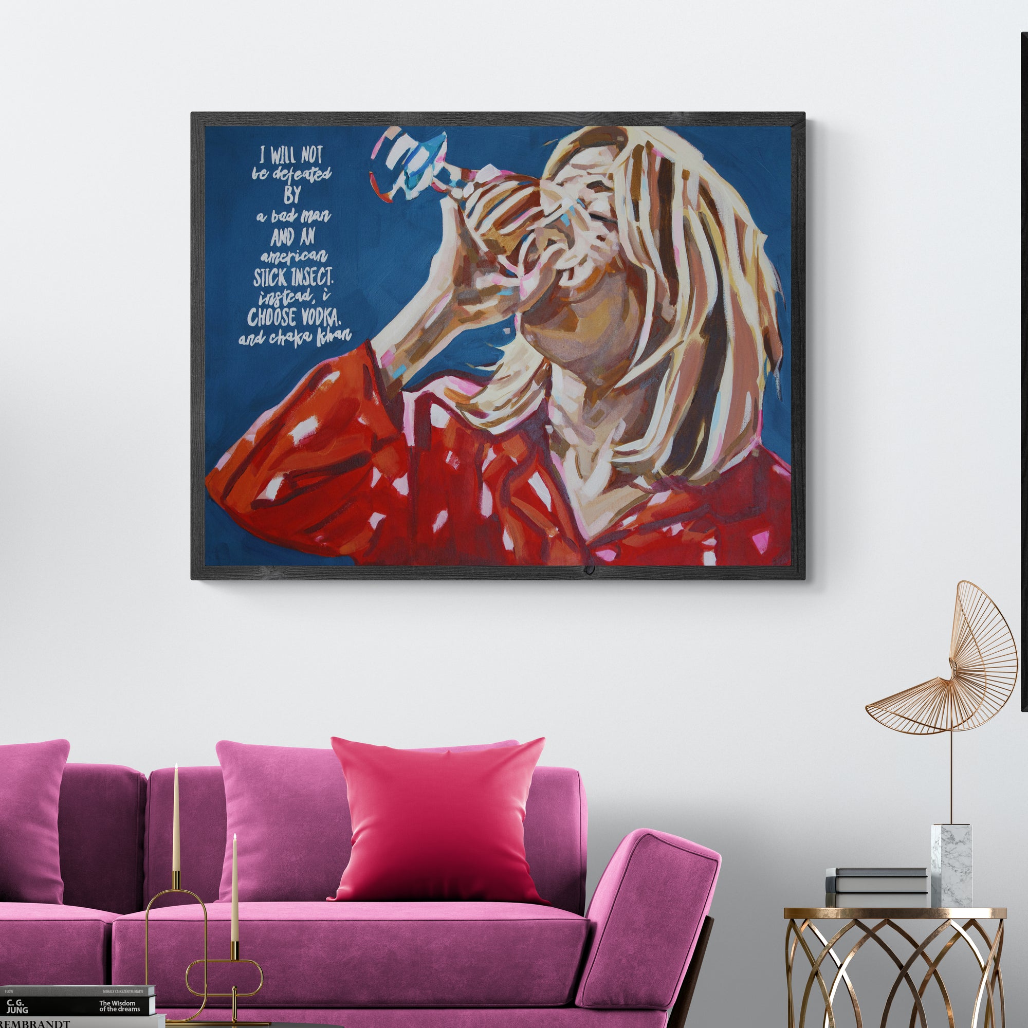 Bridget Jones - Print On Fine Art Canvas