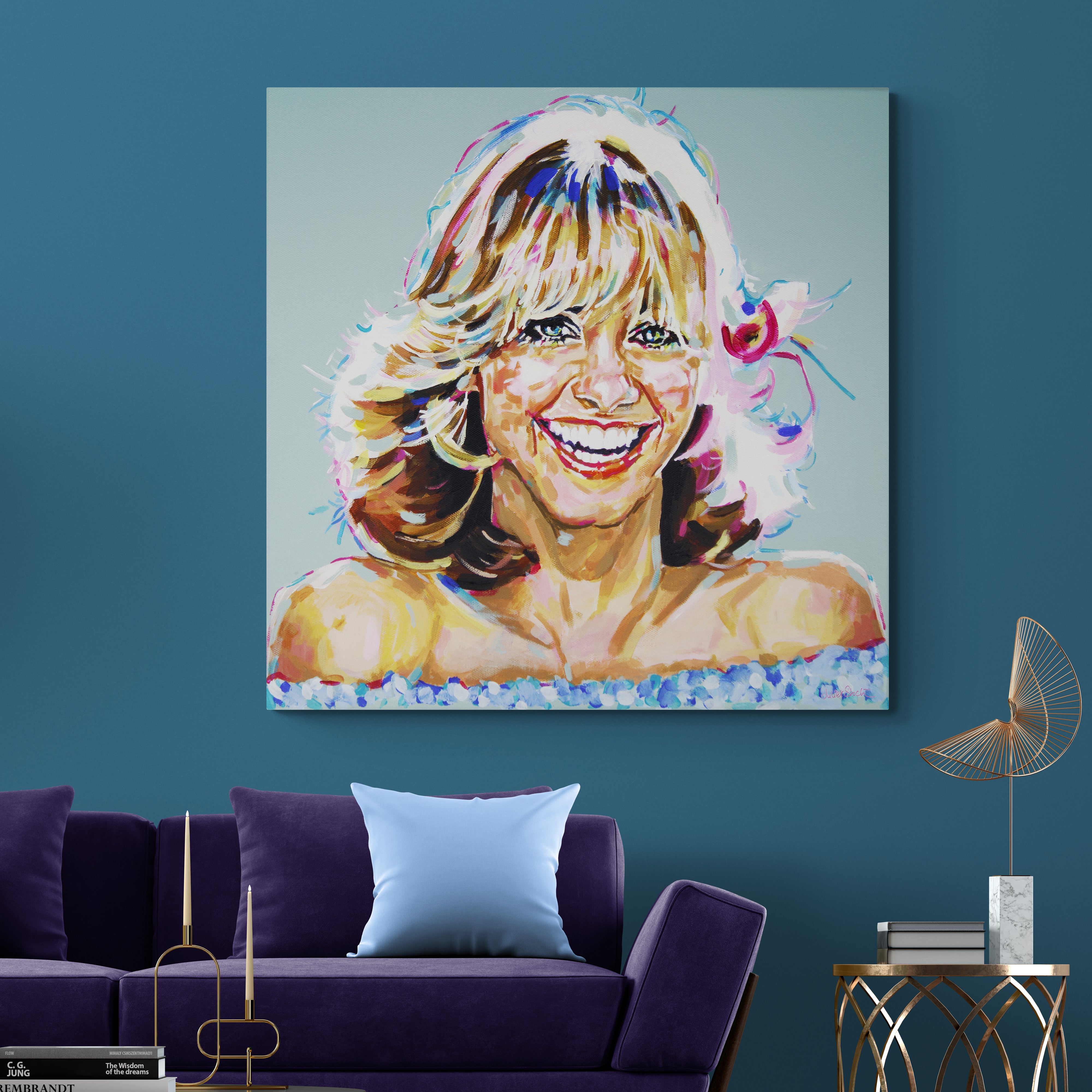 Olivia Newton John, Icons Collection - Print On Fine Art Canvas