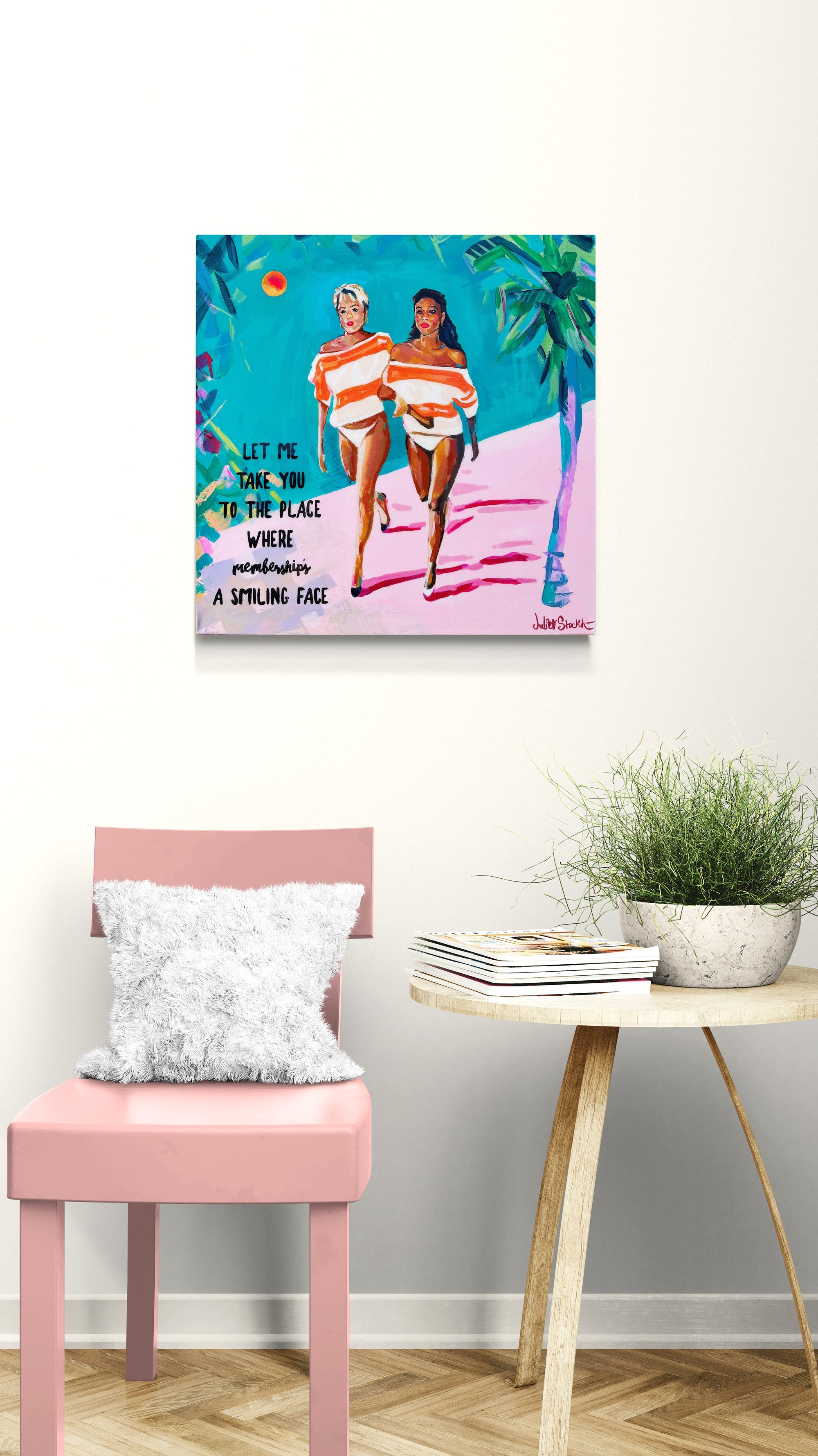Club Tropicana - Print on Fine Art Canvas