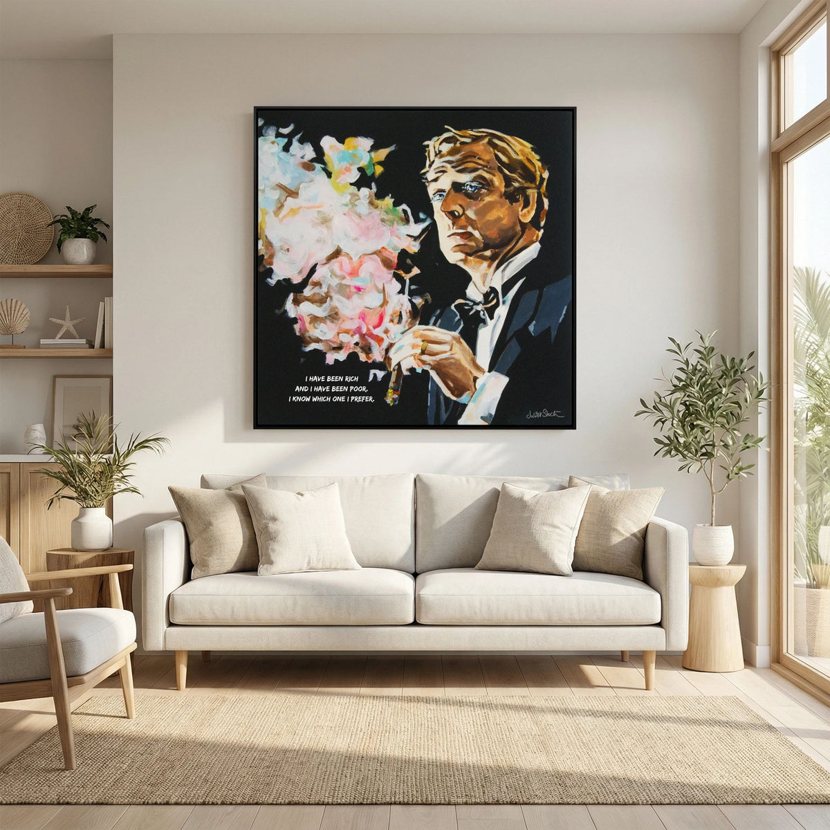 Michael Caine - Print on Fine Art Canvas