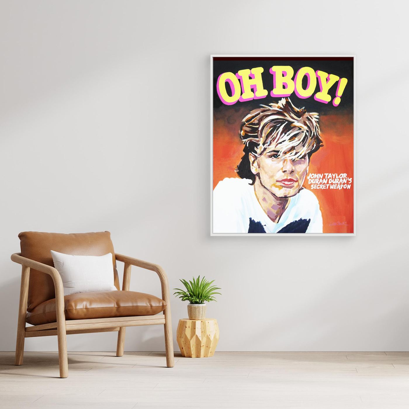 John Taylor, Oh Boy! - Print On Fine Art Canvas