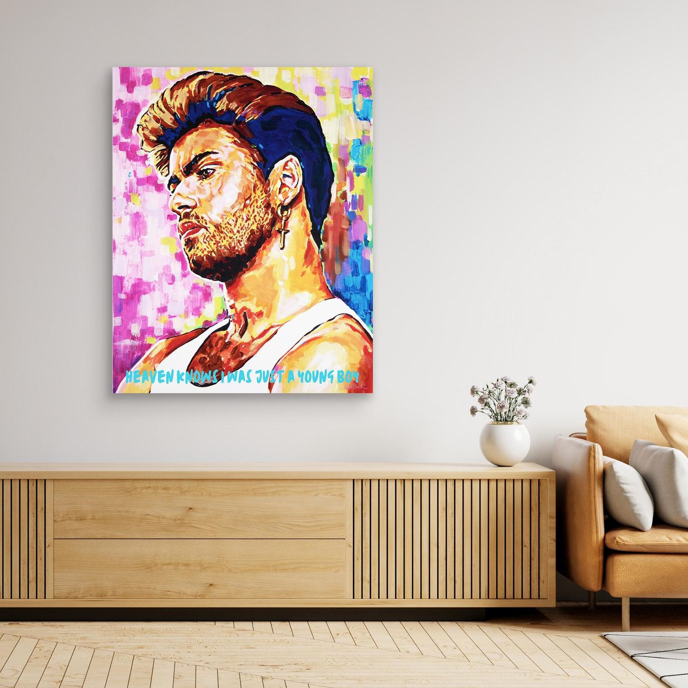 George Michael - Print On Fine Art Canvas