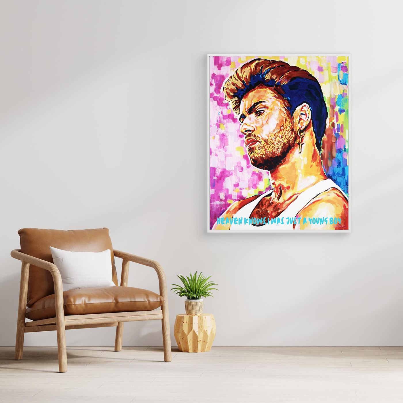 George Michael - Print On Fine Art Canvas