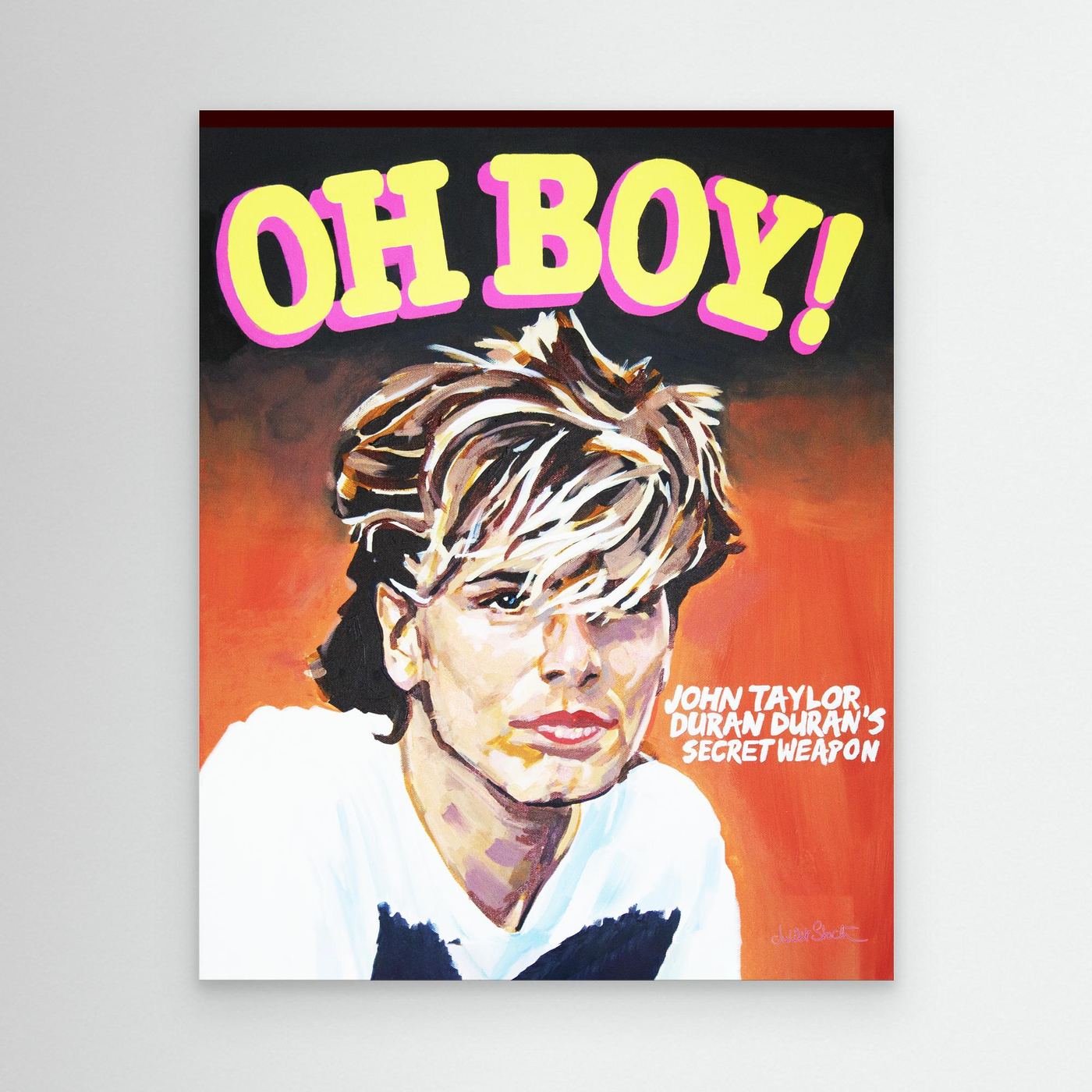 John Taylor, Oh Boy! - Print On Fine Art Canvas