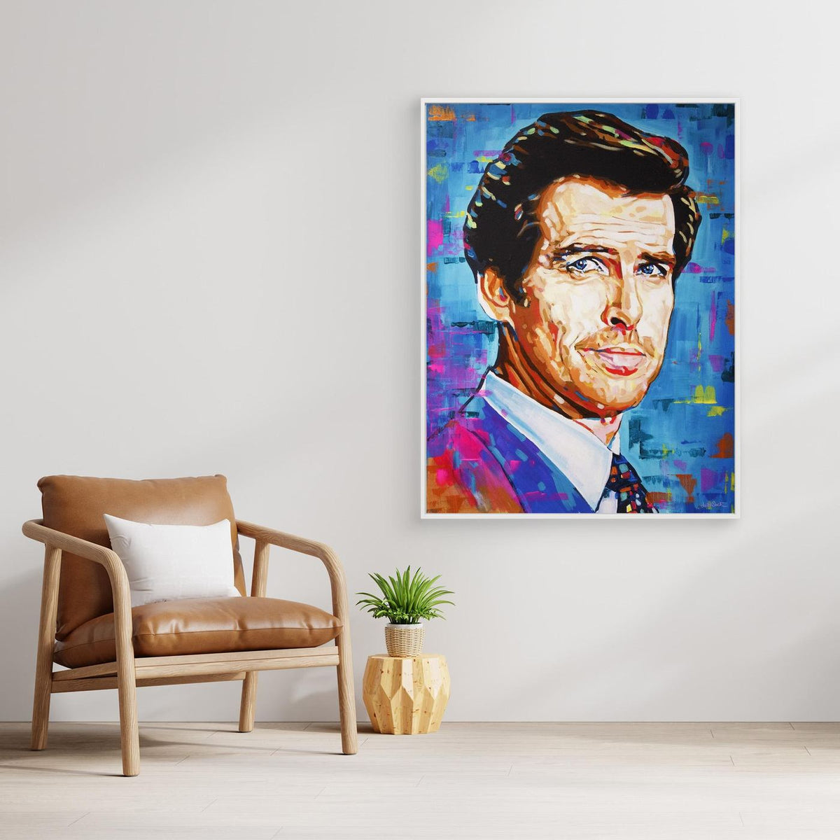 Pierce Brosnan - Print on Fine Art Canvas