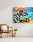 Club Tropicana, Wham! The Boys - Print on Fine Art Canvas (Landscape)