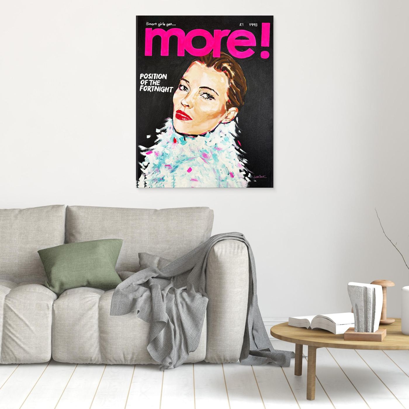 Kate Moss, More! - Print on Fine Art Canvas