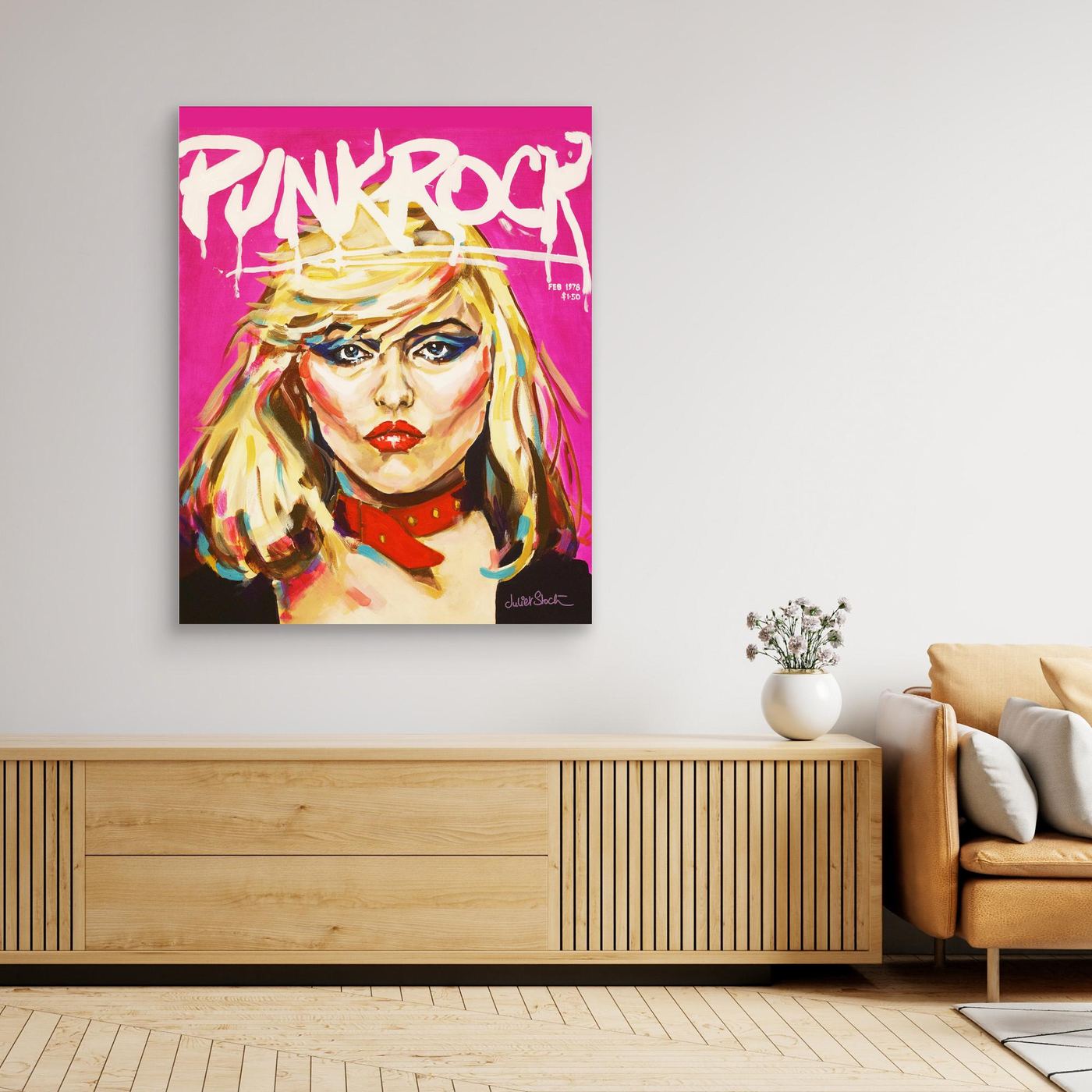 Debbie Harry, Punk Rock - Print On Fine Art Canvas