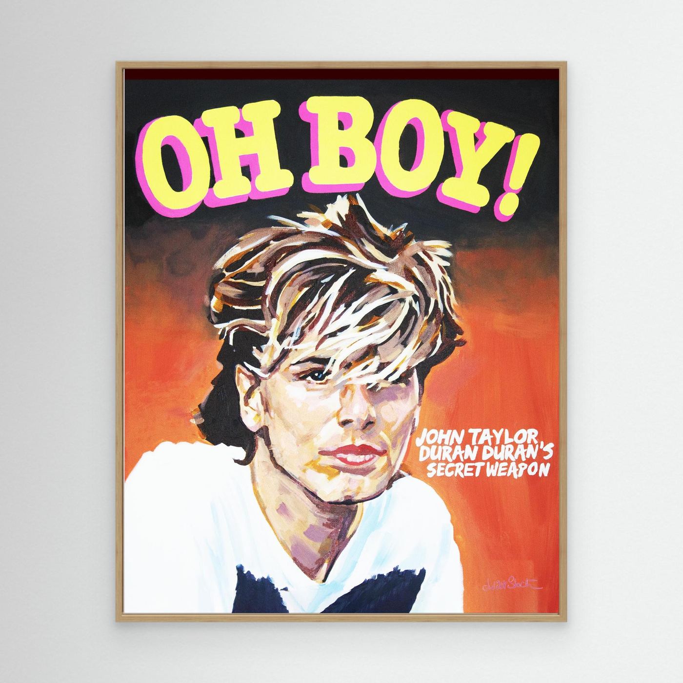John Taylor, Oh Boy! - Print On Fine Art Canvas