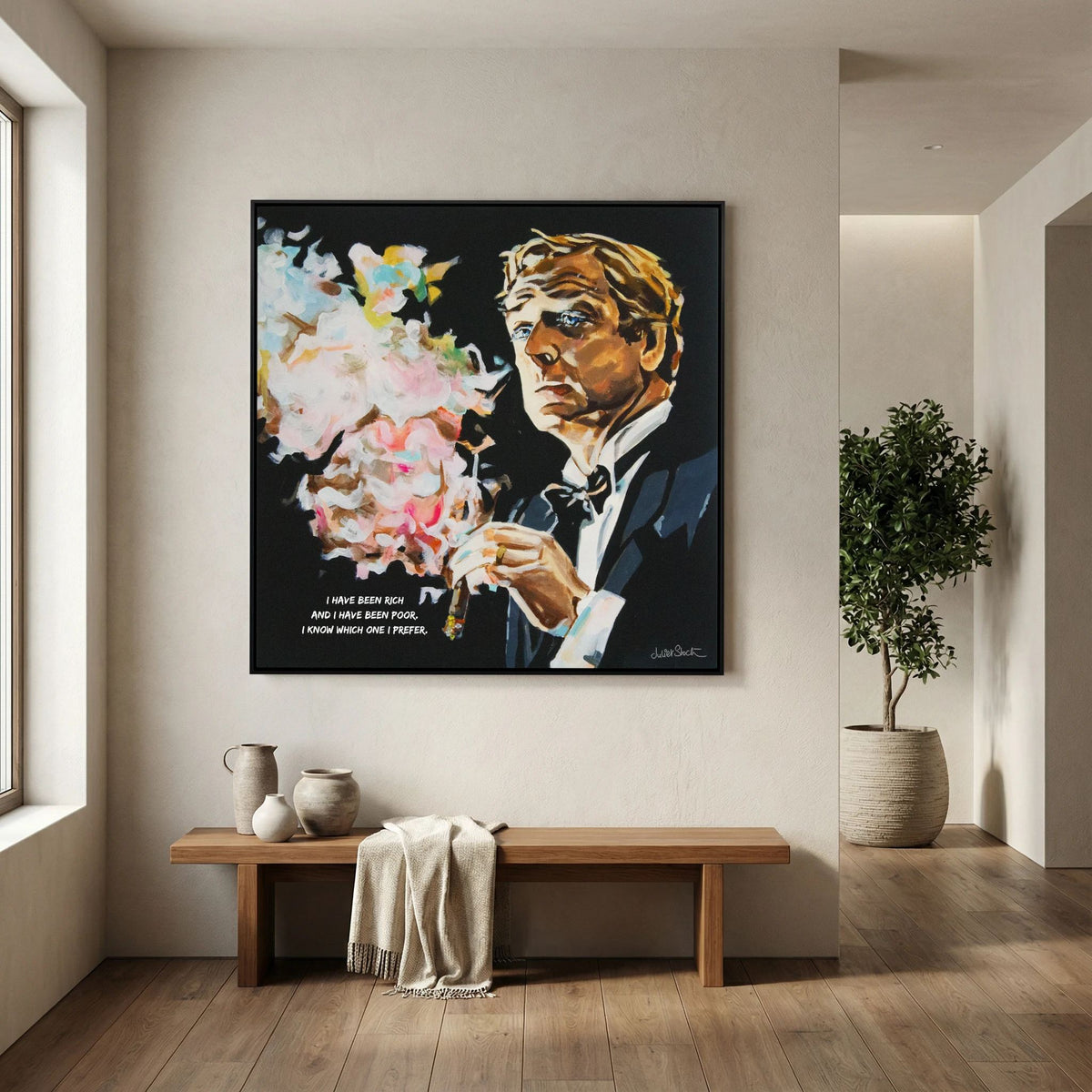 Michael Caine - Print on Fine Art Canvas