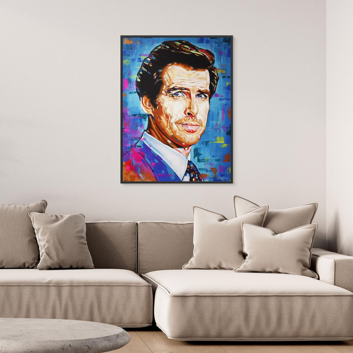 Pierce Brosnan - Print on Fine Art Canvas